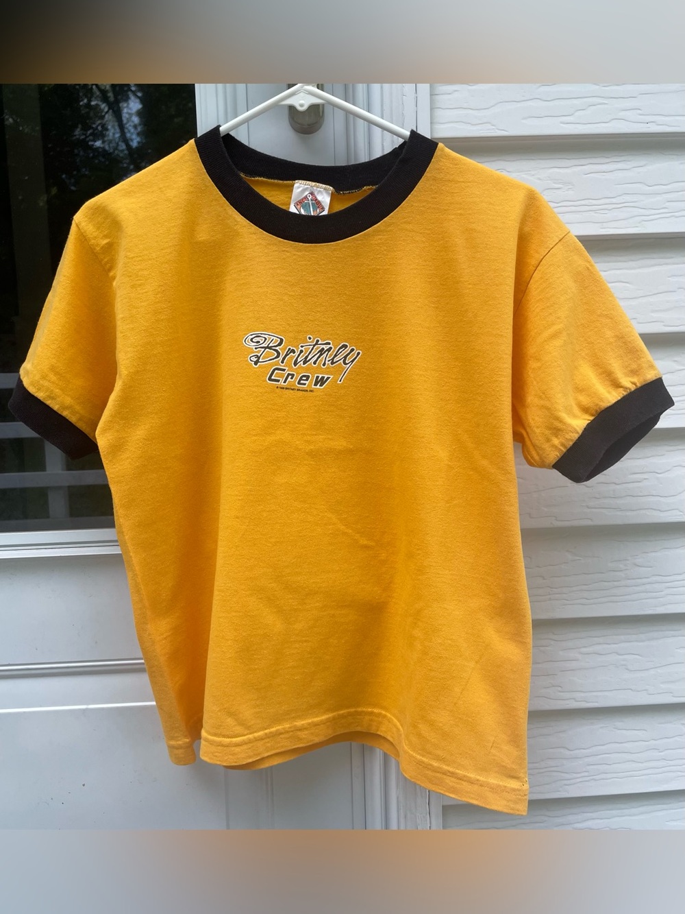 Authentic Vintage 1999 Britney Spears “Britney Crew” Ringer T-Shirt: Youth Large